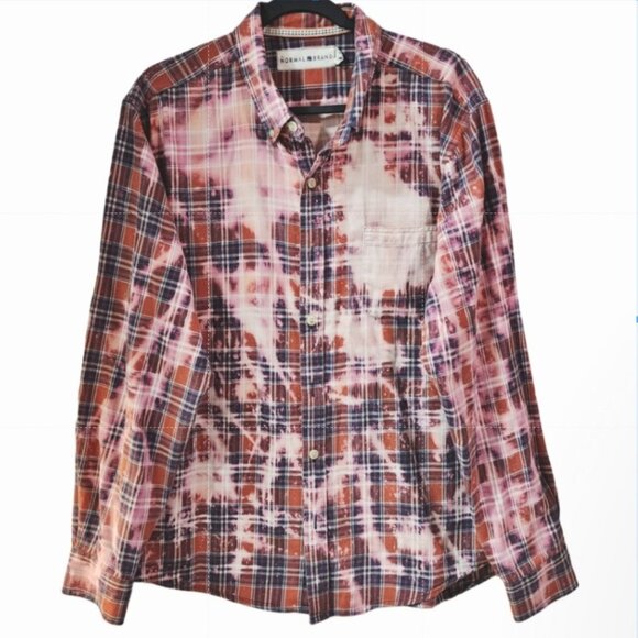 Follow The Word Not The Herd Custom Upcycled Christian Plaid Shirt, 1X - Picture 3 of 4